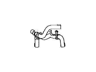 Lexus 87209-60D80 Hose Sub-Assembly, Water