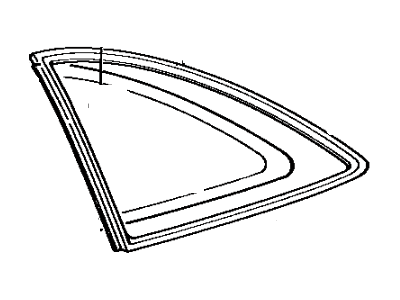 Lexus 68108-29115 Moulding, Quarter Window NO.2 Glass, LH