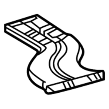 Lexus 87215-50070 Guide, Air Duct, Rear