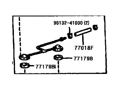 Lexus 77340-48020 Valve Assy, Fuel Cut Off W/Tube