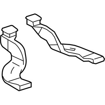 Lexus 87212-06080 Duct, Air, Rear RH