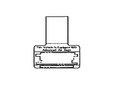 Lexus 74599-0E010 Label, Driver & Passenger Air Bag Information