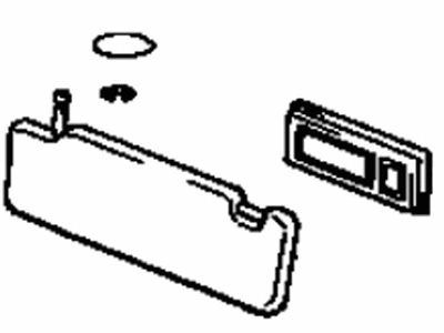 Lexus 74310-59015-E0 Visor Assy, RH