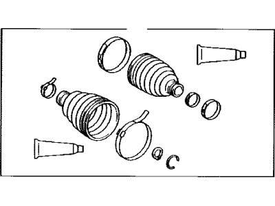 Lexus 04428-06570 Boot Kit, Front Drive Shaft