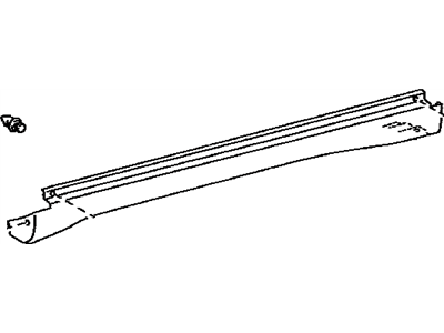 Lexus 75860-48010 Moulding Assy, Body Rocker Panel, LH