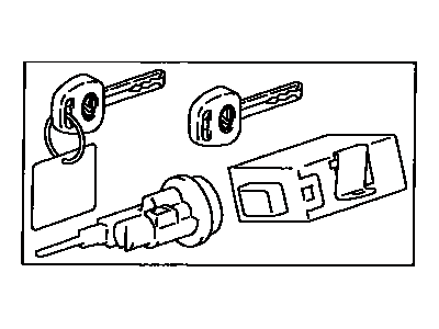 Lexus 89703-50020 Cylinder & Key Set, Ignition W/Transponder