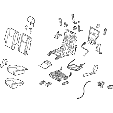 Lexus 71400-48A61-A5 Seat Assy, Rear LH