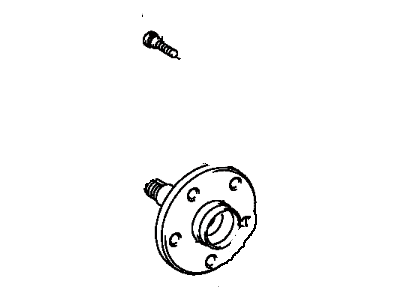 Lexus 43502-24011 Front Axle Hub Sub-Assembly, Left