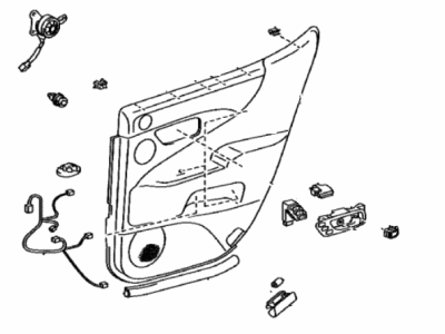 Lexus 67630-5A740-58 Panel Assembly, Rear Door