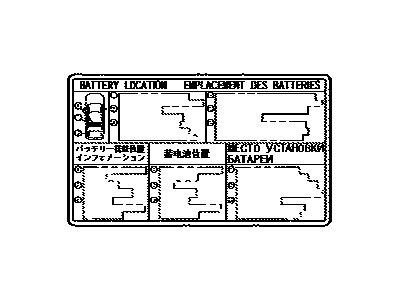 Lexus G9275-48050 Label, Battery Caution