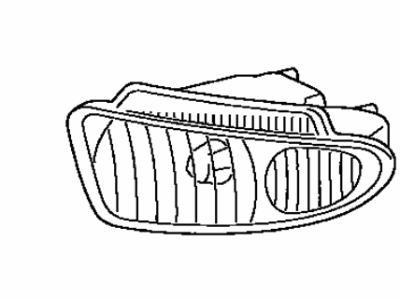 Lexus 81221-50050 Lamp Unit, Fog Lamp, LH