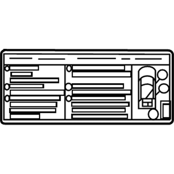 Lexus G9275-11020 Label, Battery Caution