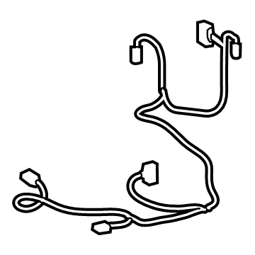 Lexus 82193-48080 Wire, Rear Seat, RH