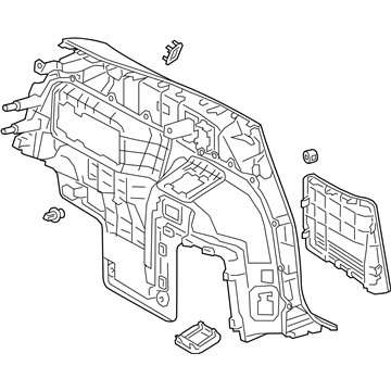 Lexus 64740-48160-C2 Panel Assembly, Deck Trim