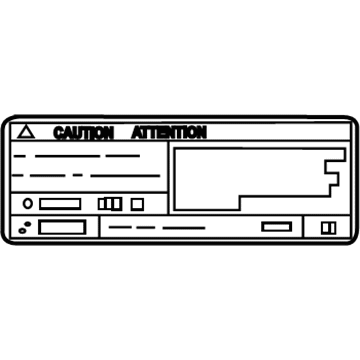 Lexus 88723-50300 Label, Cooler Service