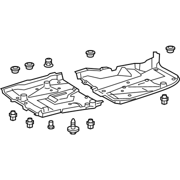 Lexus 58401-30011 Board Sub-Assembly, Floor