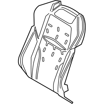 Lexus 71551-50490 Pad, Front Seat Back