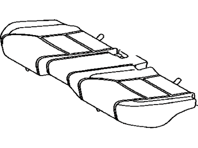 Lexus 71503-30260 Pad Sub-Assembly, Rear Seat