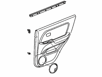 Lexus 67630-48080-E0 Board Sub-Assy, Rear Door Trim, RH