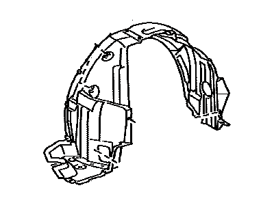 Lexus 53805-53080 Shield Sub-Assembly, Fender