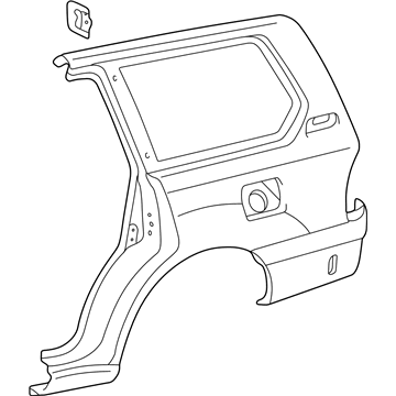 Lexus 60161-60B20 Panel, Quarter, RH