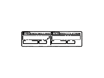 Lexus 88723-0E010 Label, Cooler Service Caution