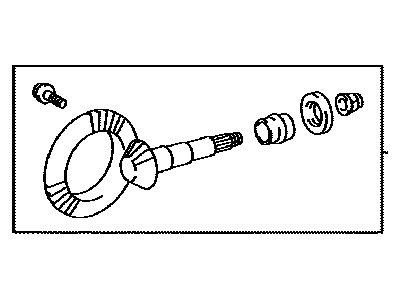 Lexus 41201-59196 Final Gear Kit, Differential