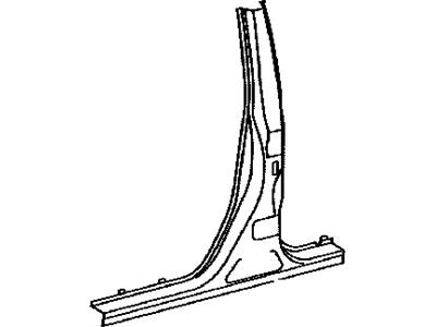 Lexus 61312-76010 Pillar, Center Body, Outer