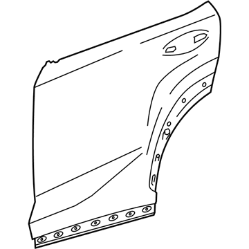 Lexus 67114-78010 Panel, Rear Door, Outside