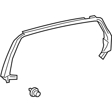 Lexus 67673-50140-C0 GARNISH, Rear Door Frame