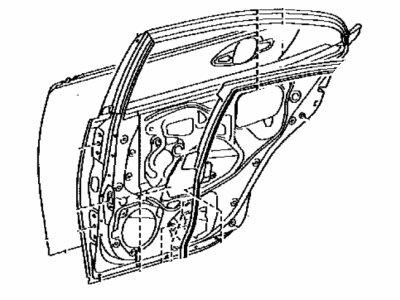 Lexus 67004-06280 Panel Sub-Assembly, Rear Door