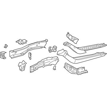 Lexus 57102-06280 Member Sub-Assembly, Front