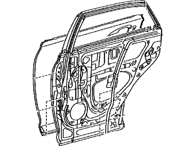 Lexus 67004-0E070 Panel Sub-Assy, Rear Door, LH