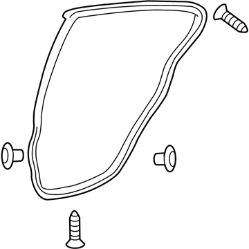 Lexus 67871-30290 Weatherstrip, Rear Door, RH