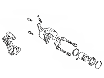 Lexus 47730-50140 Rear Passenger Disc Brake Cylinder Assembly