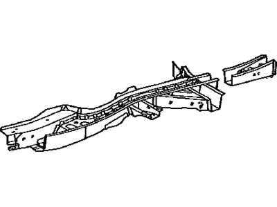 Lexus 57606-0E020 Member Sub-Assy, Rear Floor Cross, NO.2