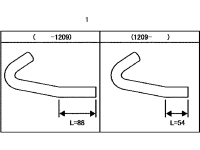 Lexus 16282-36020 Hose, Water By-Pass