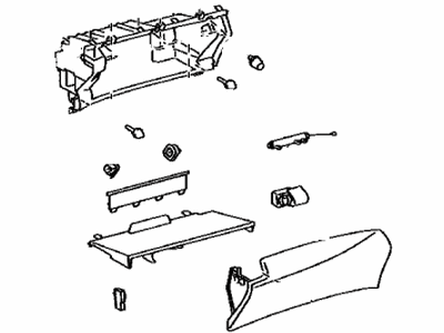 Lexus 55550-50380-C5 Door Assy, Glove Compartment