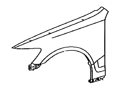 Lexus 53802-3F210 Fender Sub-Assembly, Front