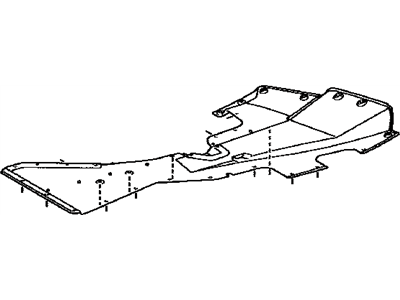 Lexus 51453-77010 Engine Room Under Cover, Right