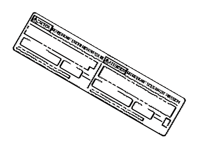 Lexus 88723-50180 Label, Cooler Service Caution