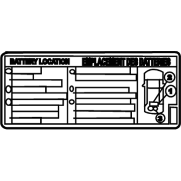 Lexus G9569-47120 Label, Lithium Ion Battery Caution