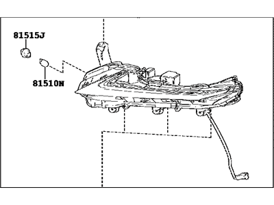 Lexus 81620-78040 Lamp Assembly, Clearance