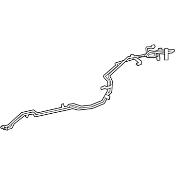 Lexus 48880-60051 Tube Assembly, Rear STABILIZER Control