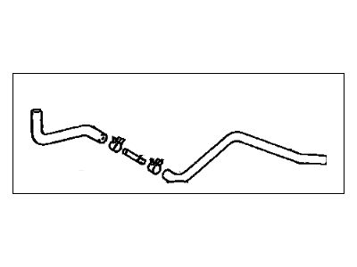 Lexus 16566-50020 Hose, Reserve Tank Outlet