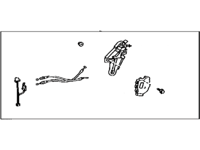 Lexus 69060-50061 Rear Door Motor Lock Assembly, Left