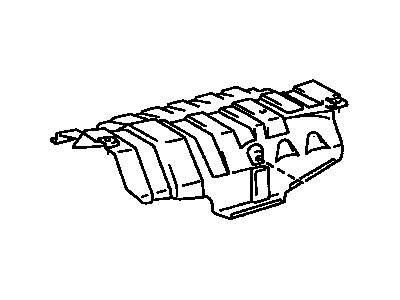 Lexus 58327-33010 Insulator, Main Muffler Heat