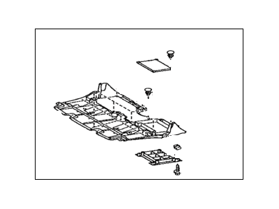 Lexus 51410-30231 Engine Under Cover Assembly