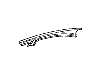 Lexus 61225-53010 Rail, Roof Side Outer Upper No.1, RH