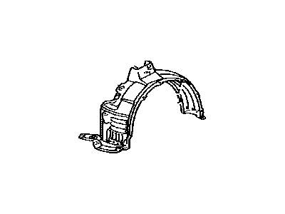 Lexus 53806-48021 Shield Sub-Assembly, Fender